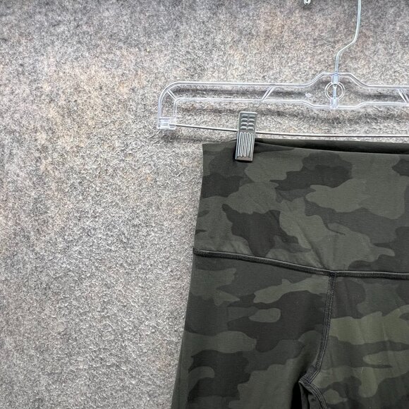 Lululemon Pants Womens 4 Green Camo High Rise Full Length Leggings Gym Yoga - Picture 10 of 11